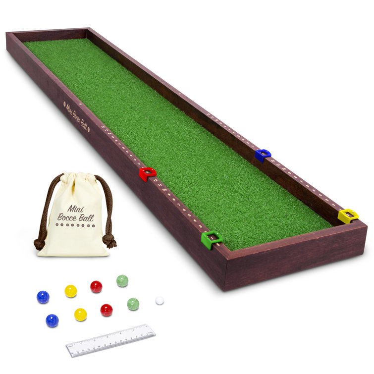 GoSports Mini Tabletop Game Bocce Set with Carrying Case Wayfair Canada